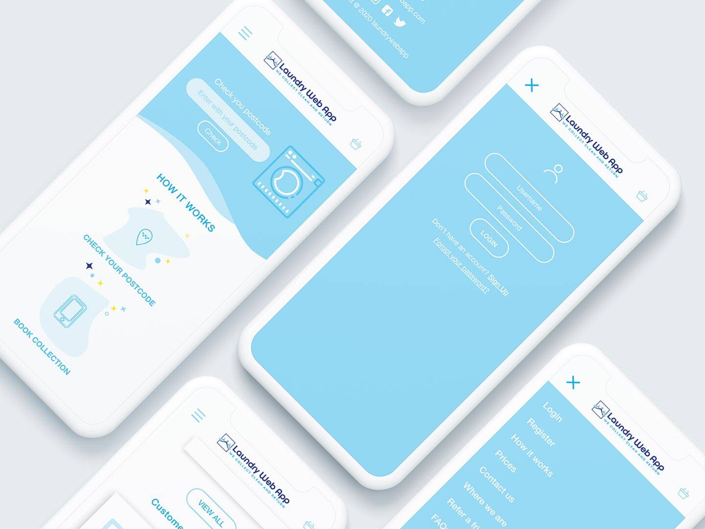 Laundry Web App | Graphic Design | Vittoria Brondin 7
