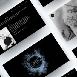 Sono Tattoos | Graphic Design | website | Vittoria Brondin 01