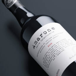 Wine label bottle Amarone